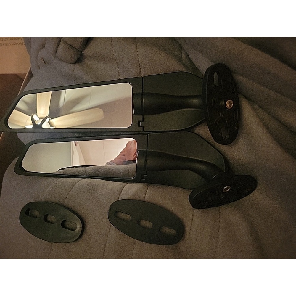 Universal Rearview Wind Wing Side Mirrors‎ Adjust Fit